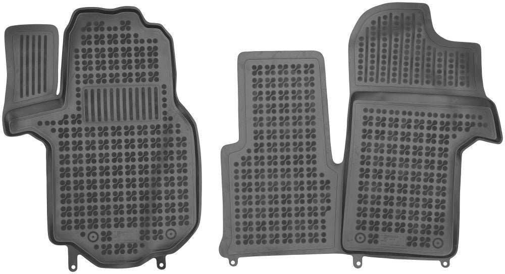 Rezaw-Plast gummimatter med høykant til VW Crafter II (2016–) – svart, sett med 2 stk. for 1. seterad