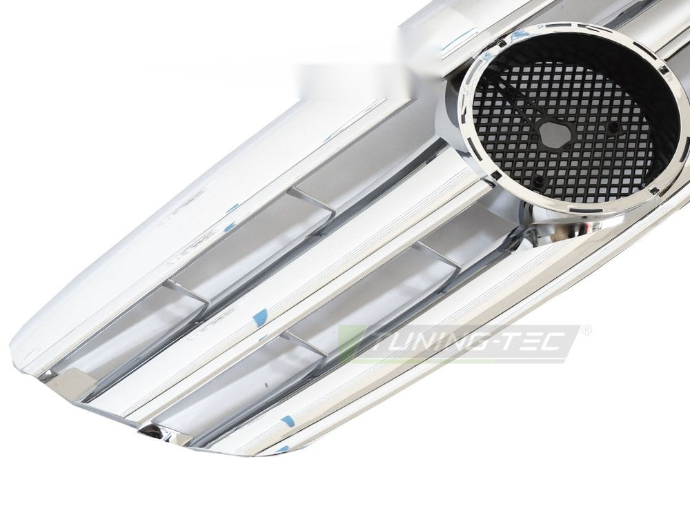Grill Mercedes S-Klasse W221 05-09 sett fra siden, struktur synlig.