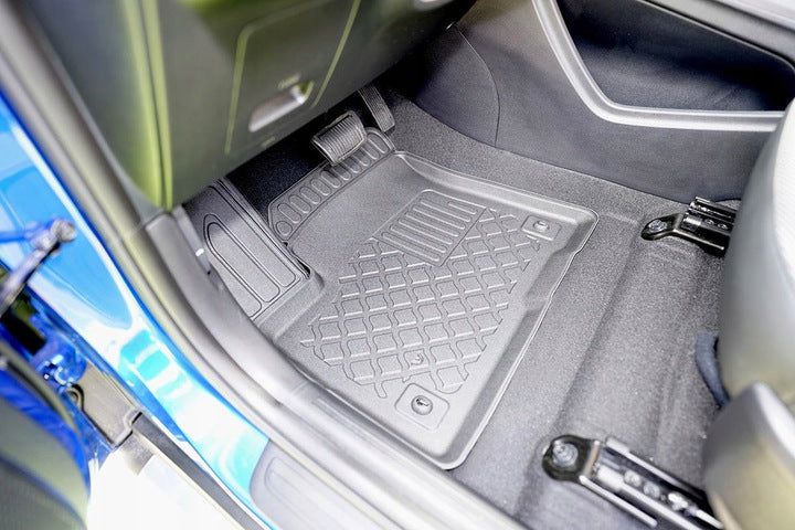 Gulvmatter Kia e-Soul II (2019-2024) – TPE antiskli luktfrie gummi - sett forfra
