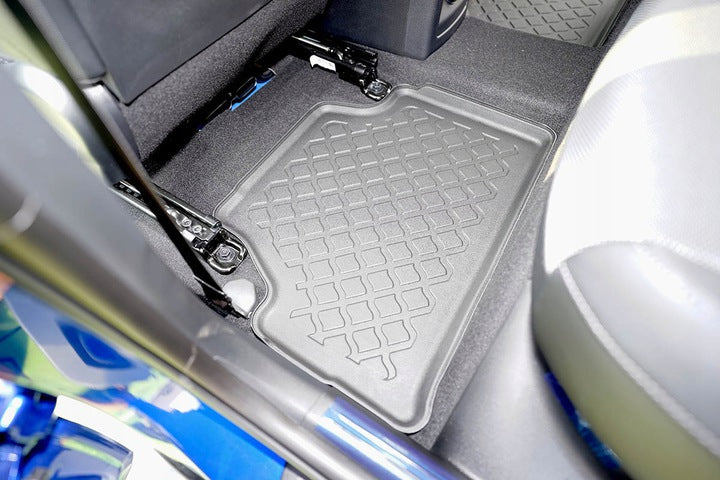 Gulvmatter Kia e-Soul II (2019-2024) – TPE antiskli luktfrie gummi - sett bakfra
