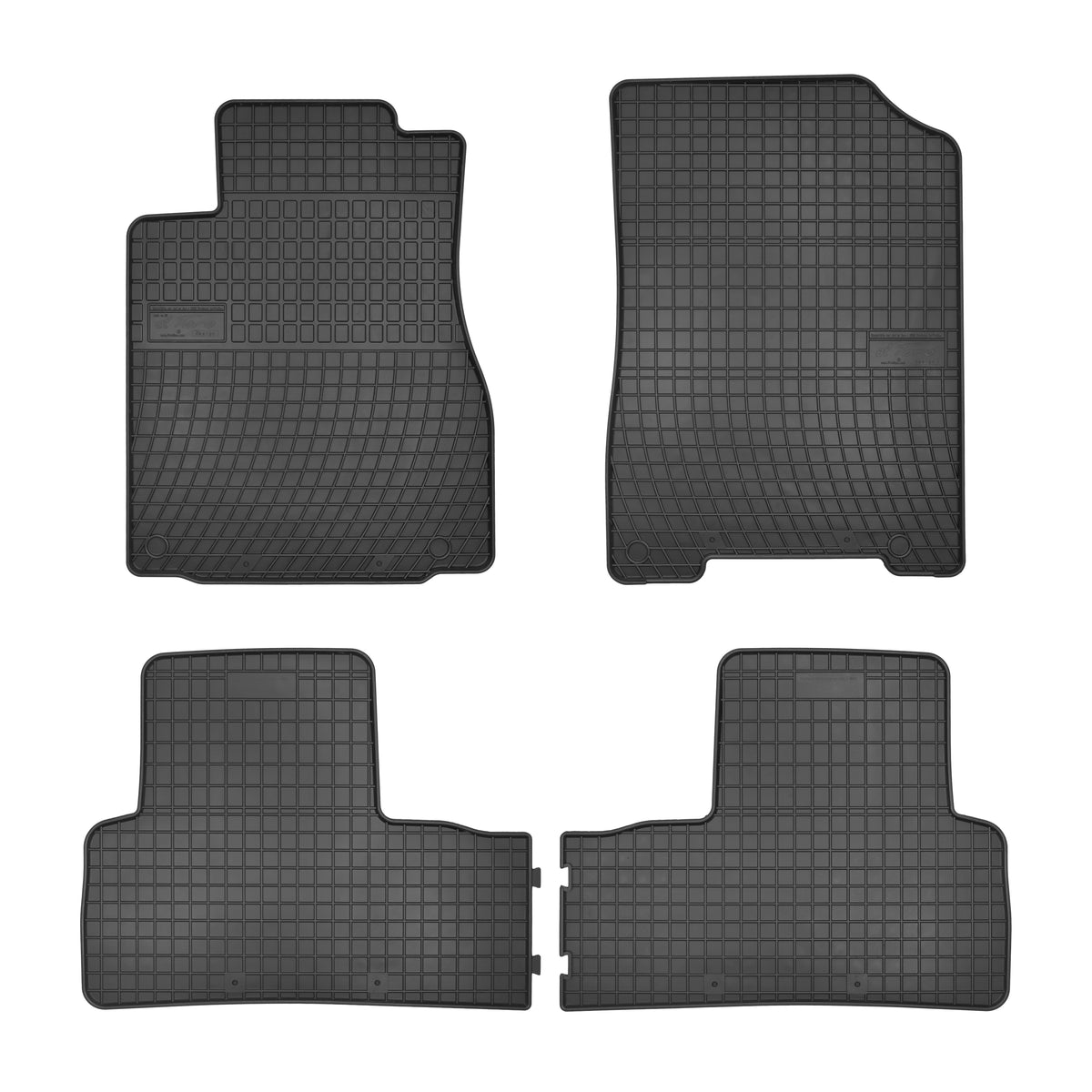 Frogum gummimatter til Honda CRV IV (2012–) – svart, vanntett sett med 4 matter og 1 cm sidekant