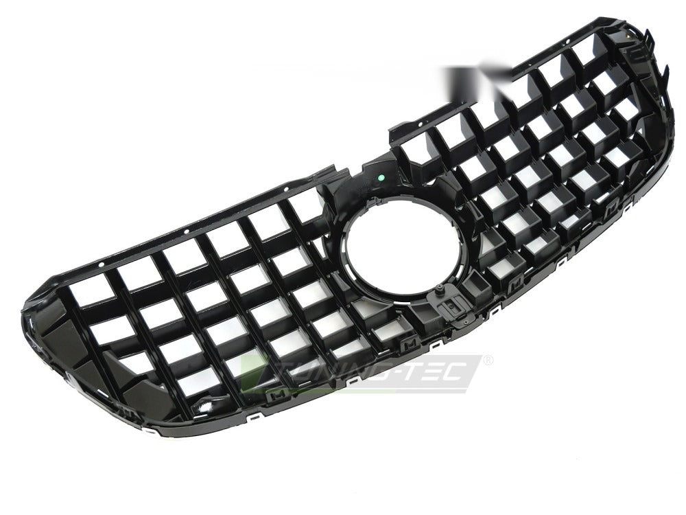 Grill Mercedes V-Klasse/Vito W447 14-19 krom/sort med festedetaljer.