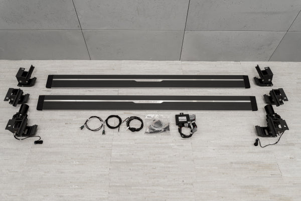 Stigtrinn Jeep Wrangler JK Ventshield (2006-2018) - sett forfra