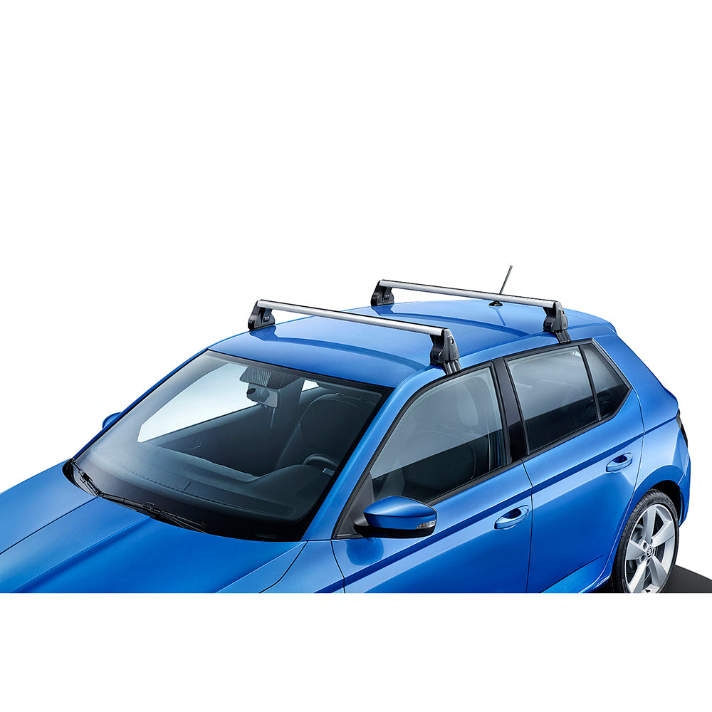 Takstativ OEM til Skoda Fabia III 2014-2022 i aluminium med enkel montering og 75 kg lastekapasitet