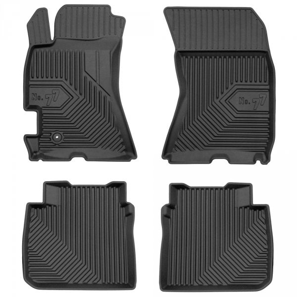 Frogum 3D Premium gulvmatter til Subaru Legacy IV (2003-2009) – svart TPE med 40 mm sidekant