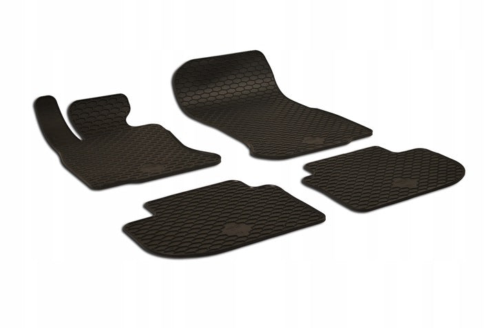DomLine luktfrie gummimatter til BMW 6 Gran Coupé (F06) 2011–2019 – titanium svart, sklisikker og vanntett