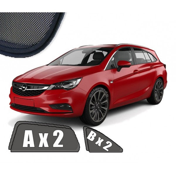 Sr solskjerm i akryl til Opel Astra K Sports Tourer, vindavviser for bedre ventilasjon og regnbeskyttelse