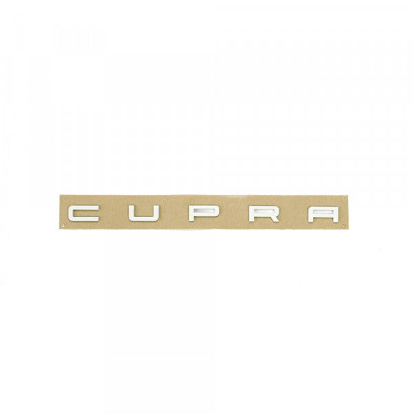 Original Seat emblem til Seat Cupra Seat Leon (5F) > Pure White, monteres på bakluke i ABS-materiale