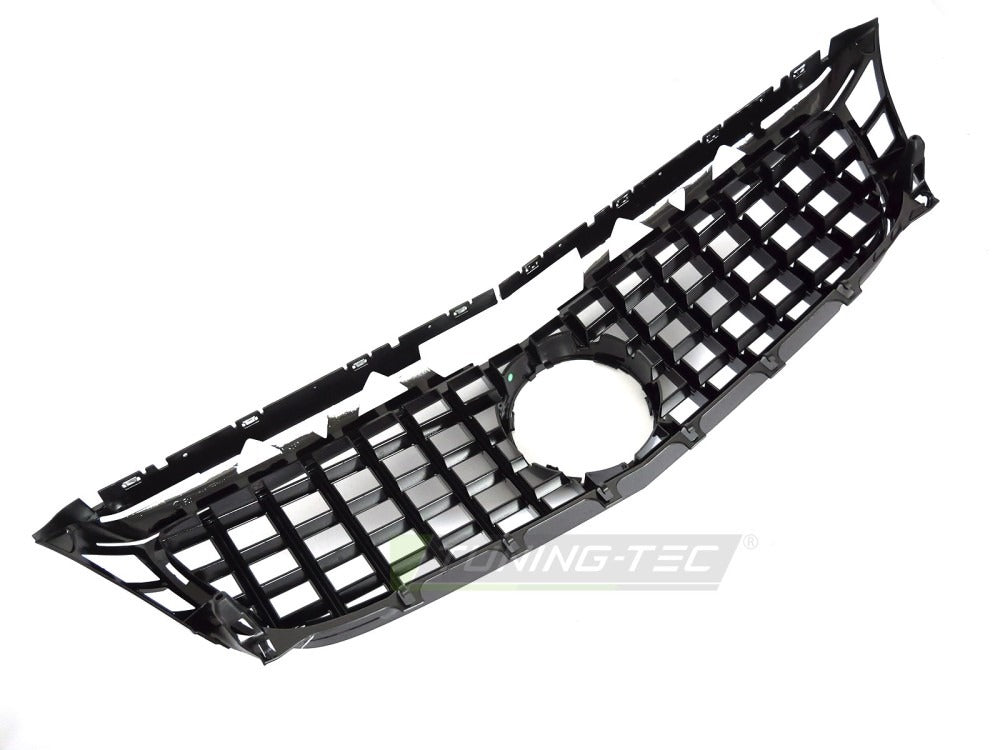 Grill Mercedes CLS C218 11-14 blank sort med festedetaljer.