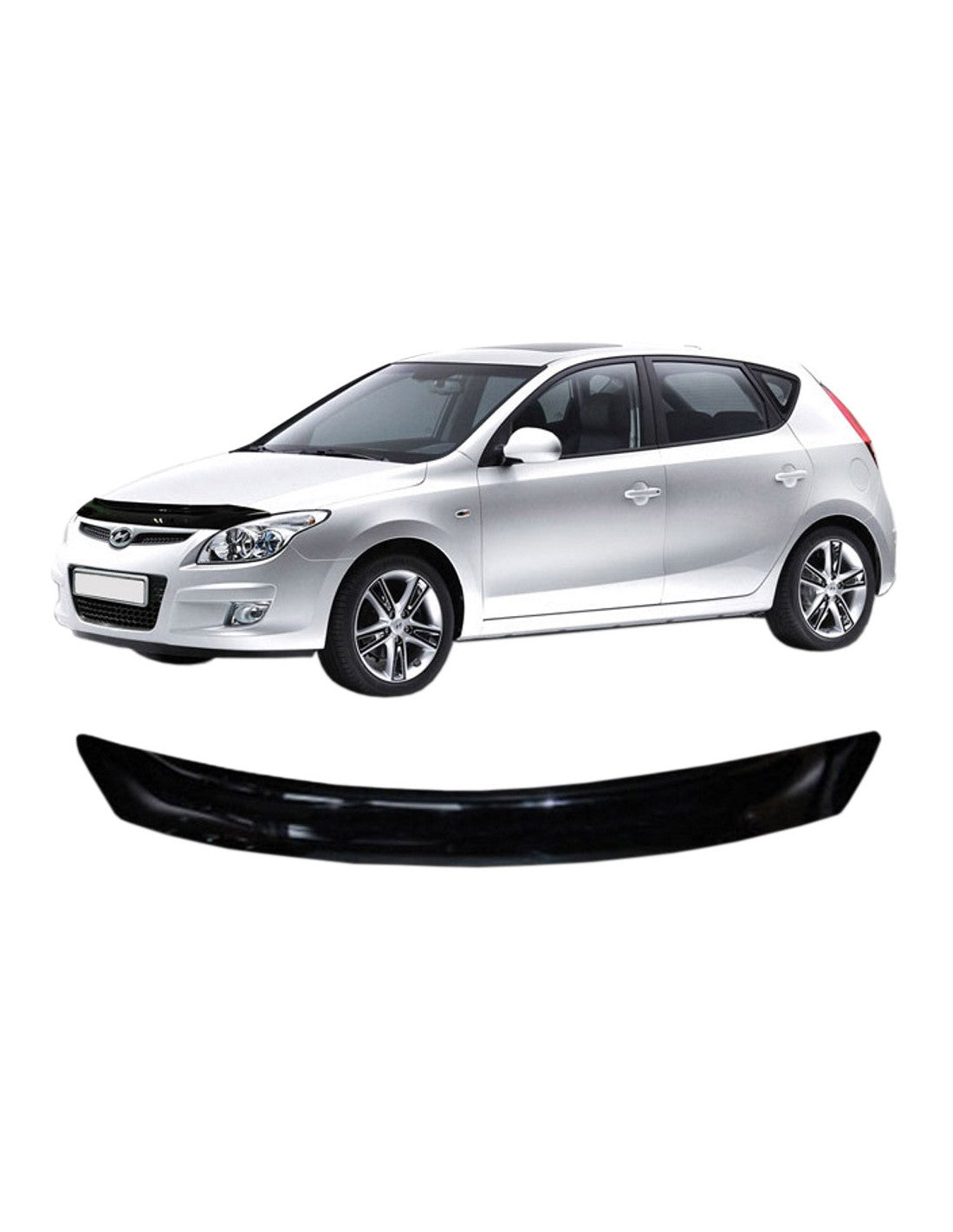 Scoutt panserbeskytter i akryl til Hyundai i30 I (2007-2012) med steinsprutbeskyttelse og enkel montering