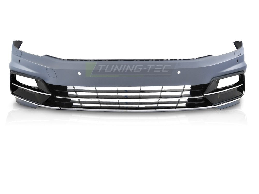 Detaljbilde av frontstøtfanger til VW Passat B8 14-19.