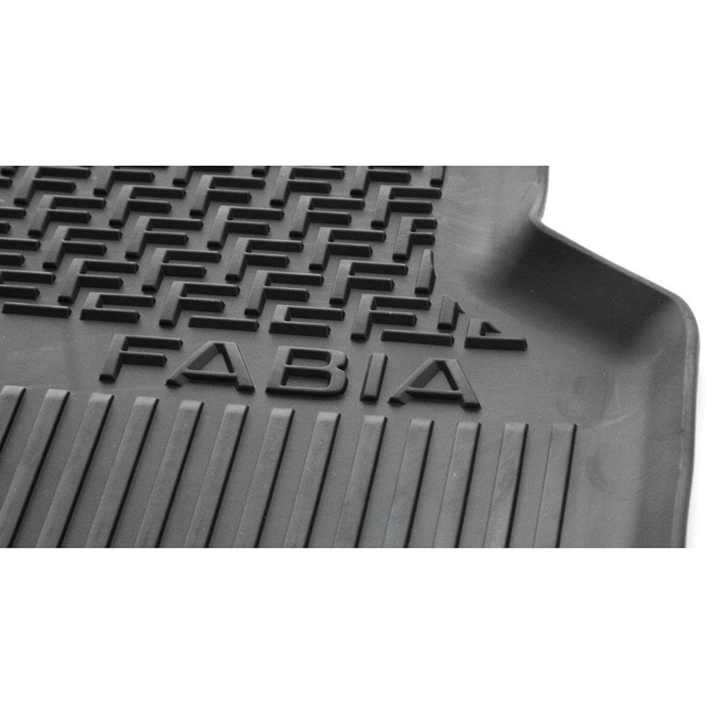 Gulvmatter Skoda Fabia III (2015-2022) – HDTE - High-density Termoplast-elastomer | VAG OEM - detaljer