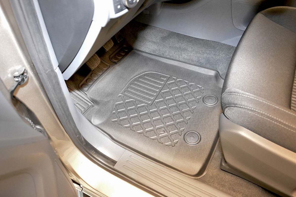 Gulvmatter Ford Ranger (2012-2015) – TPE antiskli luktfrie gummi - sett forfra