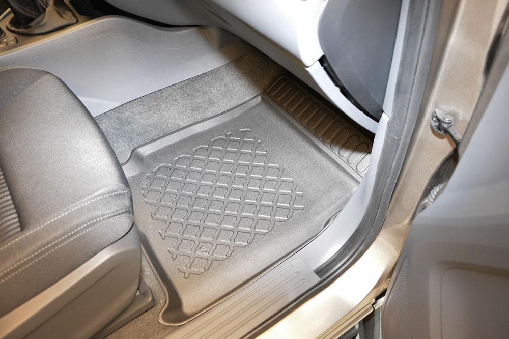 Gulvmatter Ford Ranger (2012-2015) – TPE antiskli luktfrie gummi - sett bakfra
