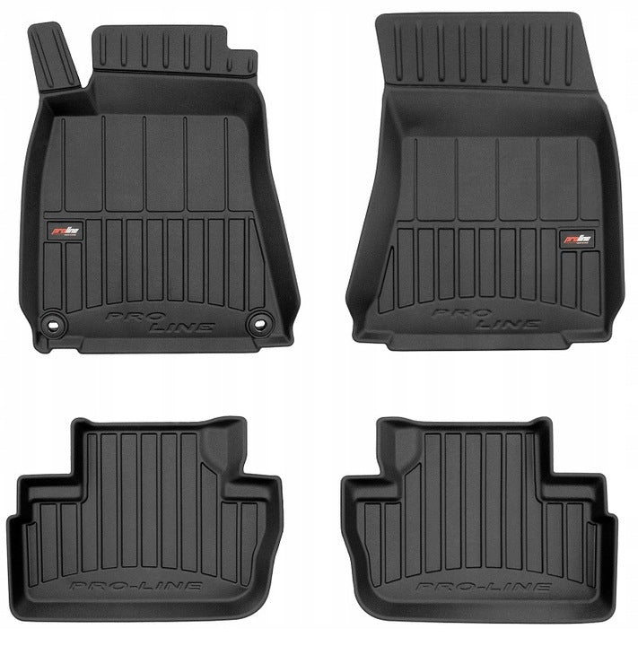 Frogum 3D Premium gulvmatter til Lexus IS II (2005-2013) – svart TPE med 60 mm sidekant, sett med 4