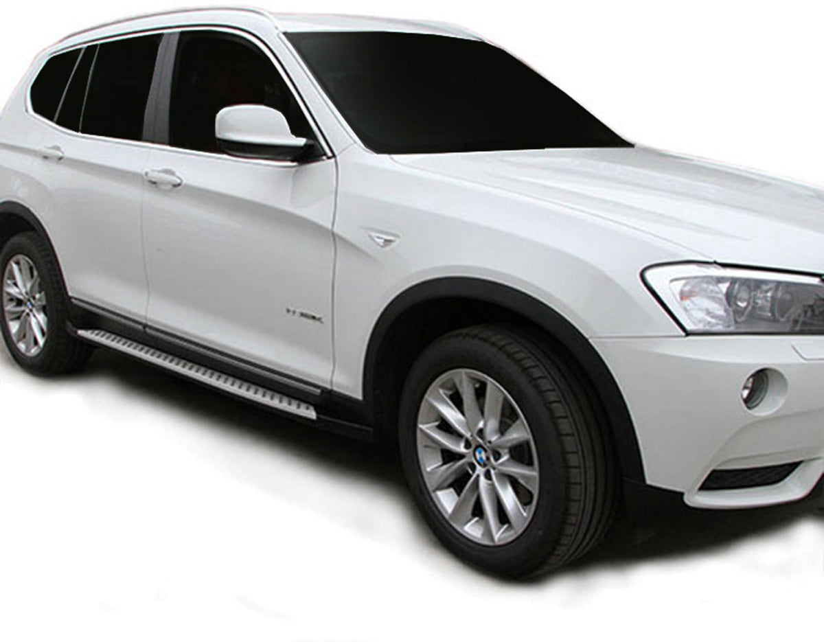 Stigtrinn Scoutt til Bmw X3 (F25) i aluminium og ABS med monteringssett