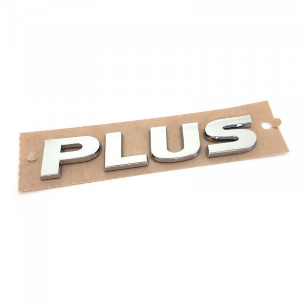 Emblem/logo til Vw Golf 5 PLUS / VW Golf 6 PLUS 2009 - 2014 i blank krom, original VW-del i ABS-materiale
