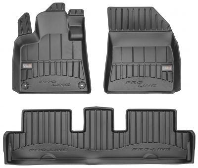 Frogum 3D Premium TPE-gulvmatter til Citroën C4 Picasso II / C4 SpaceTourer (2013–) – svart sett med 3 stk.