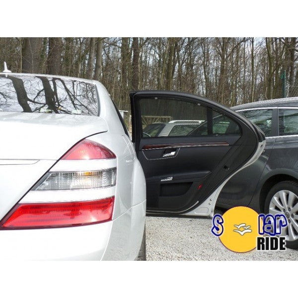 Solskjerm Mercedes S-Klasse (W221) Sedan LONG (2005-2013) (2 stk) - sett forfra