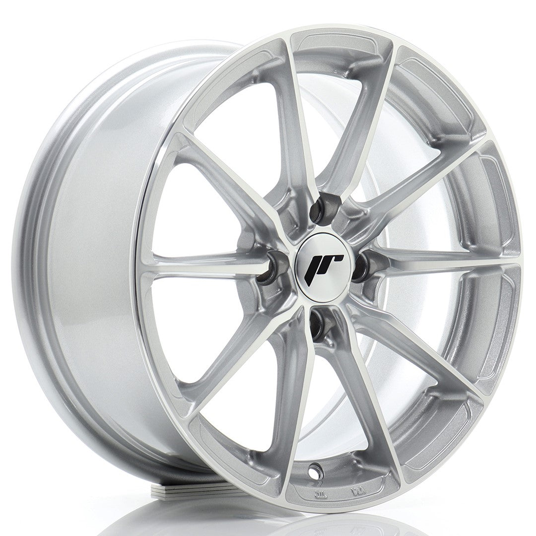 Felg JR Wheels JR37 15x7" Silver – sett forfra