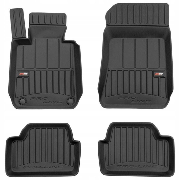 Frogum 3D Premium gulvmatter til BMW 1 E87/E81 2004–2011 – svart TPE med 60 mm sidekant