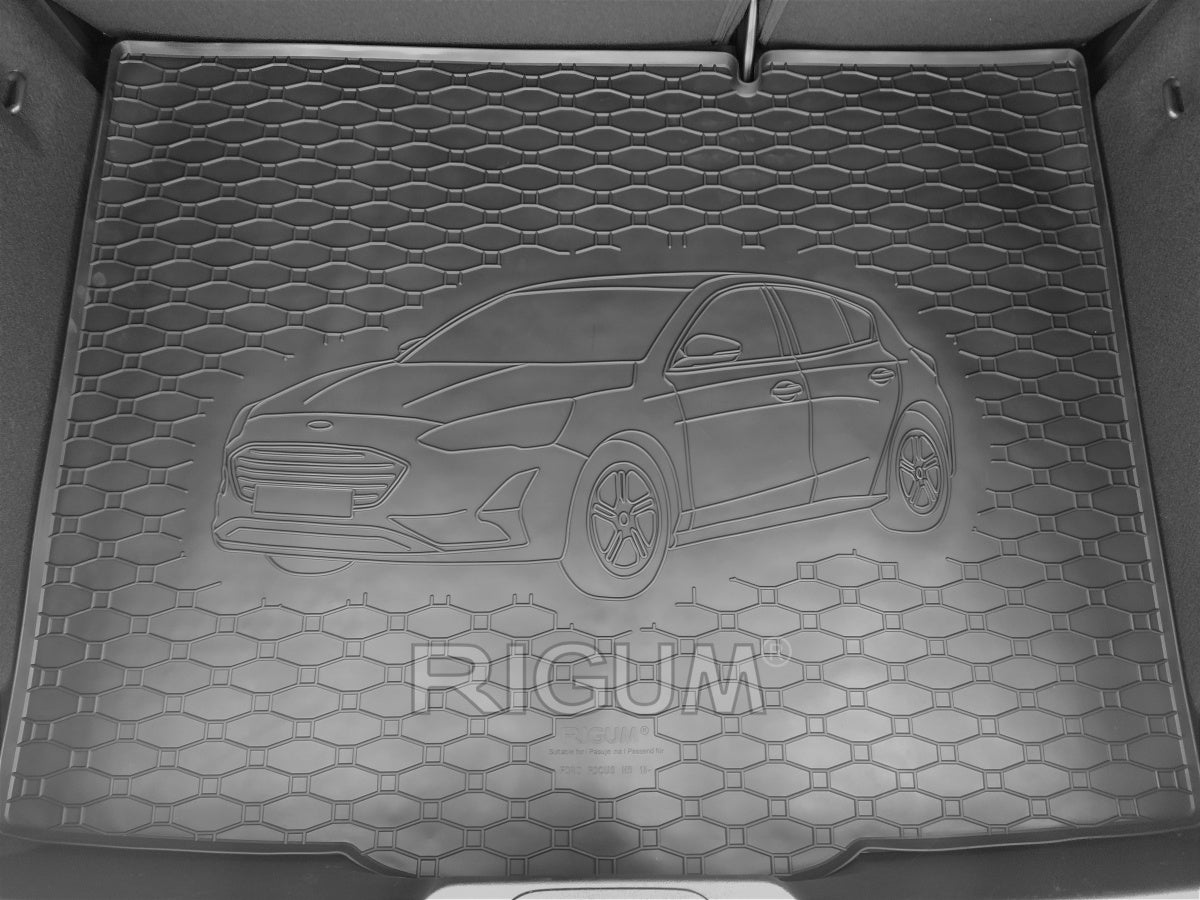 Rigum bagasjeromsmatte til Ford Focus IV Hatchback – svart titanium