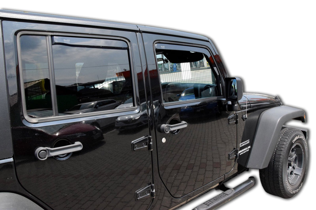 Vindavviser Jeep Wrangler JK (2006-2018) – PMMA Plexi - detaljer