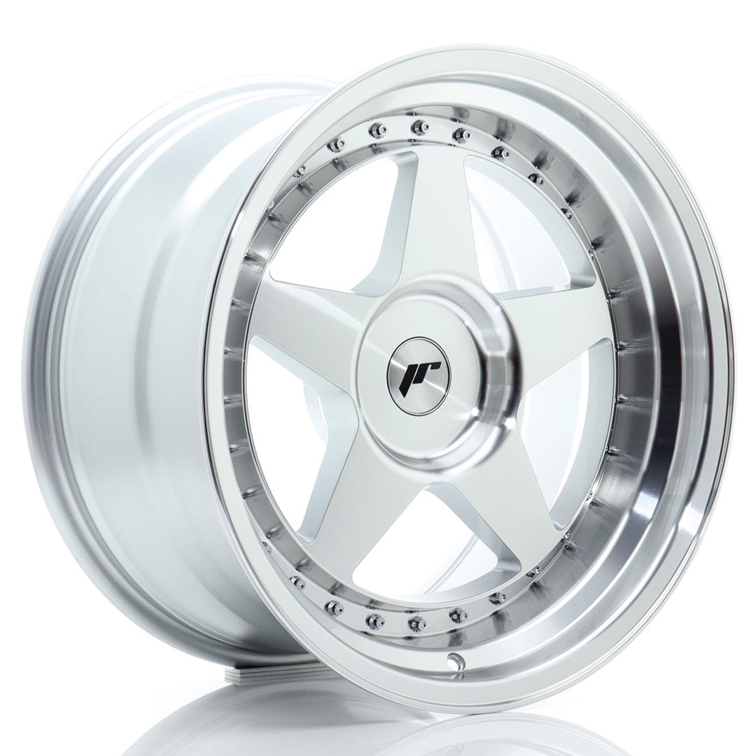 Felg JR Wheels JR6 18x10" Silver – sett forfra