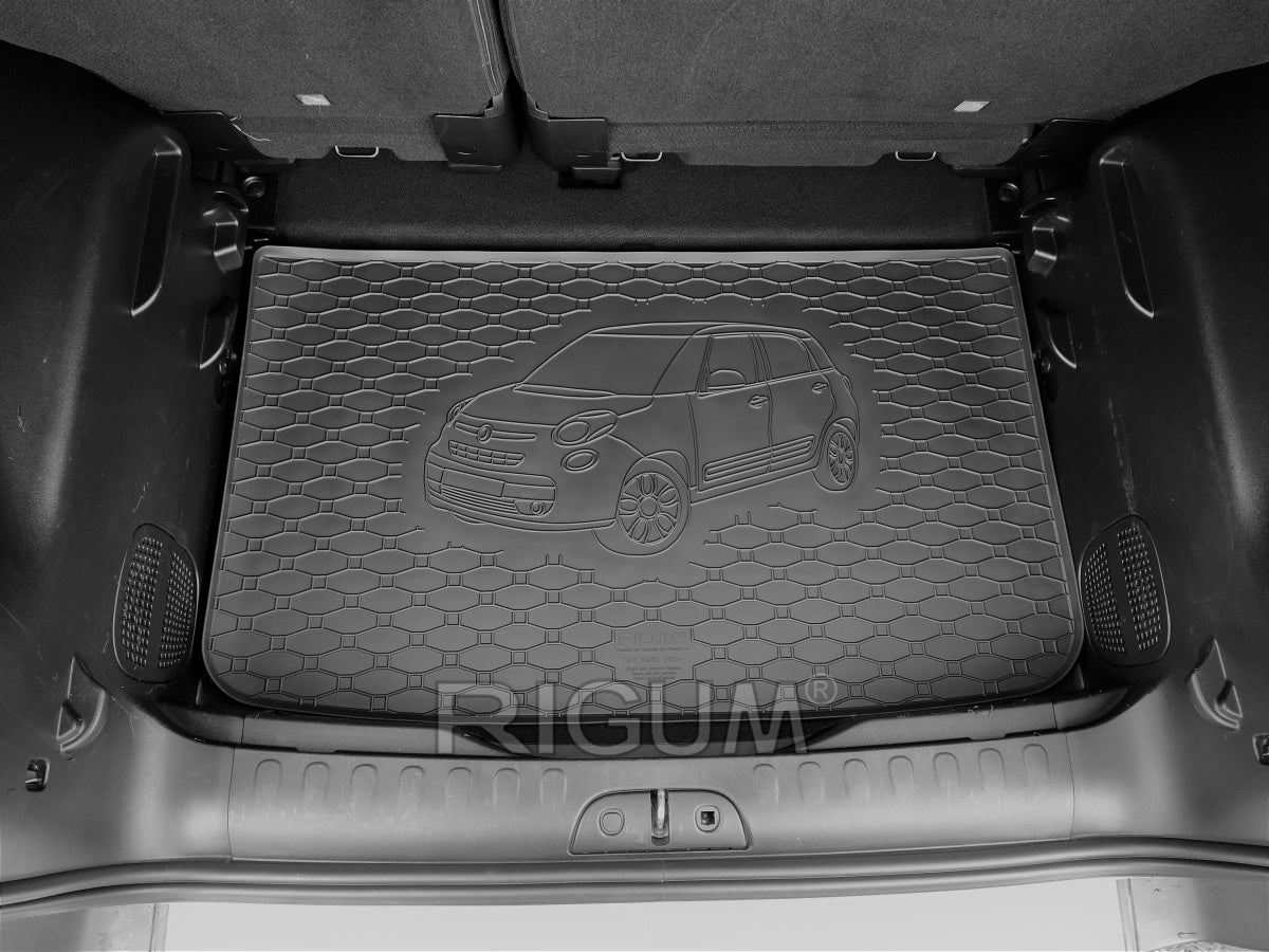 Bagasjeromsmatte Fiat 500L (2012-2022) – Luktfrie Gummi - detaljer