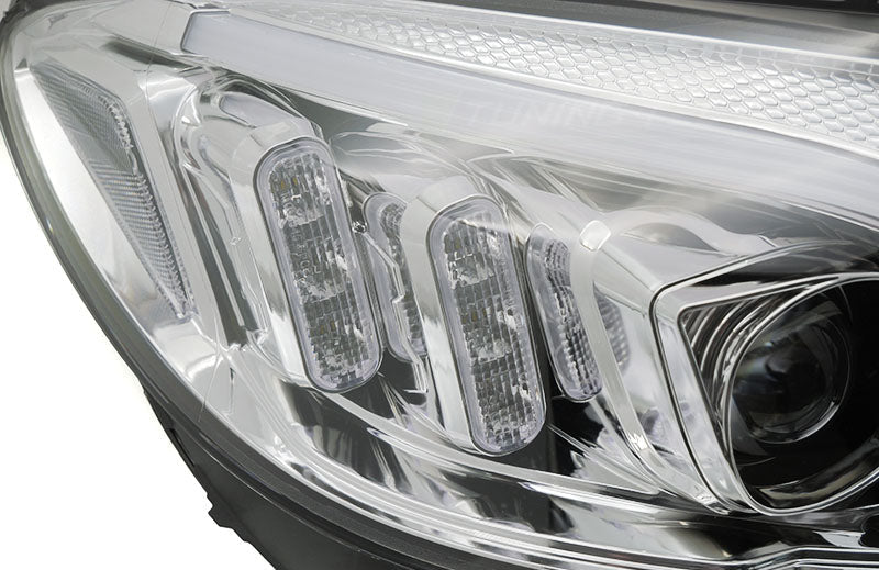 Mercedes W205 Tube LED krom frontlykter