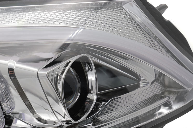 Mercedes W205 Tube LED krom frontlykter