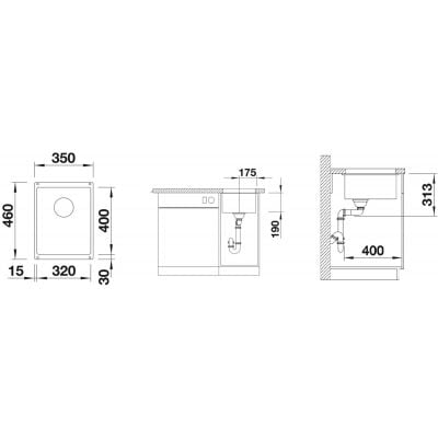 Måltegning Blanco Subline 320-U – mål 400x320 mm