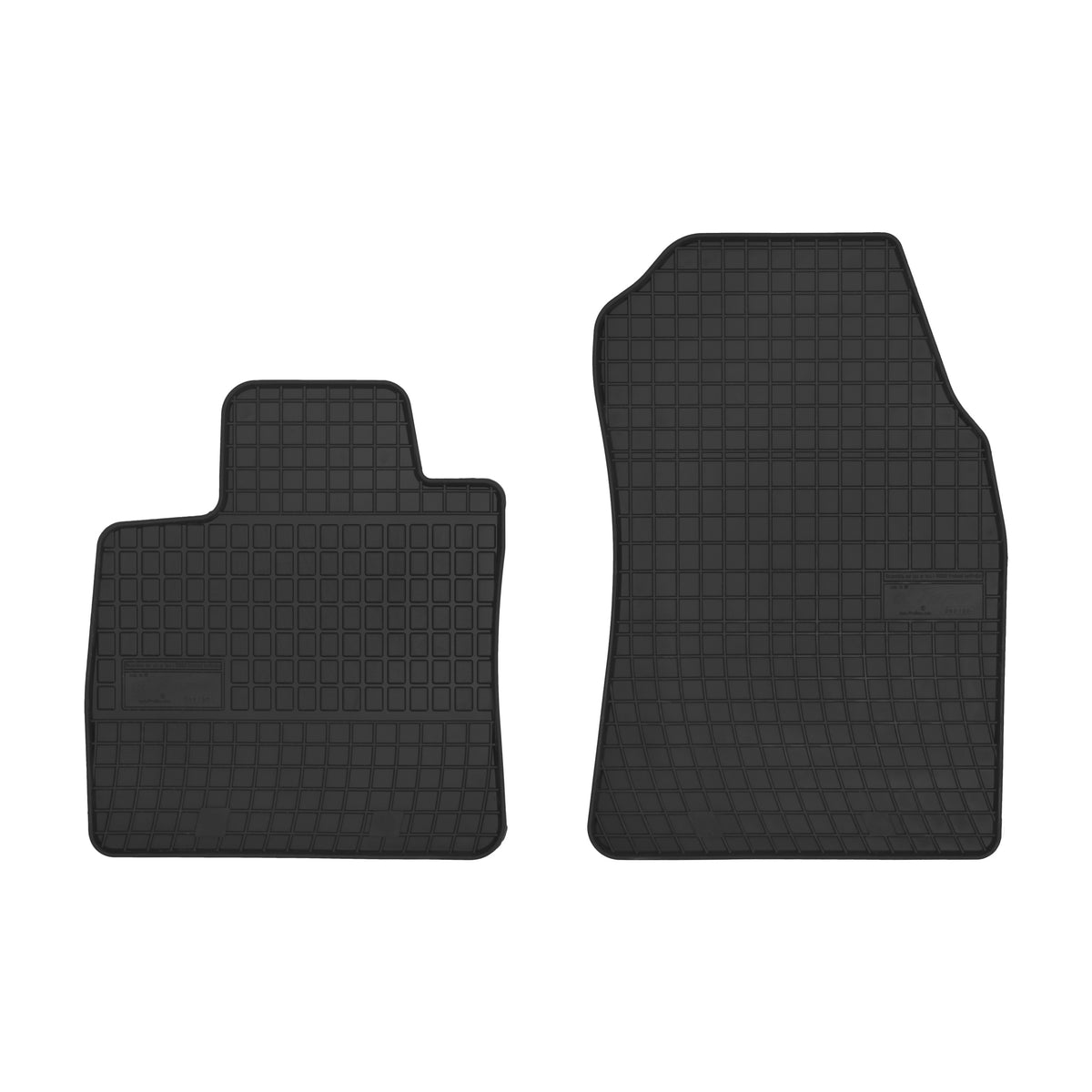 Frogum gummimatter til Ford Transit Courier I / Tourneo Courier I – svart/anthracite, 2 stk, med 1 cm sidekant