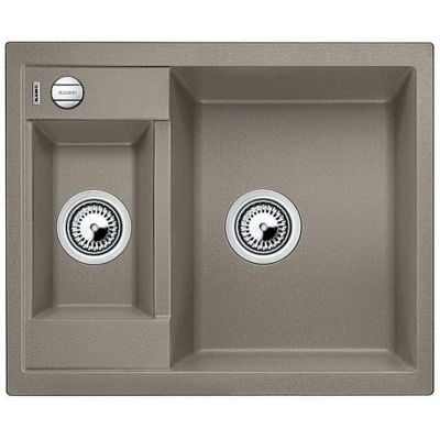 Blanco Metra 6 kjøkkenvask i granitt med 1 1/2 kum, farge Tartufo brun, 615x500 mm