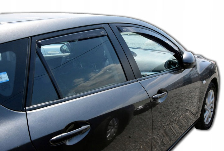 Vindavviser Mazda 3 II 5-dørs (2008-2014) – PMMA Plexi - detaljer