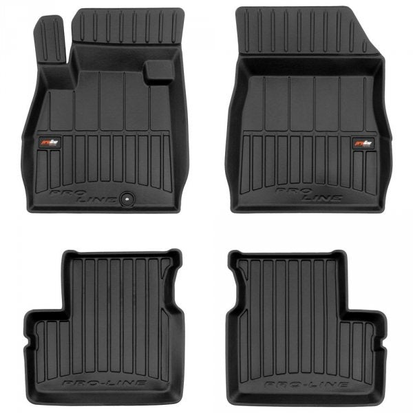 Frogum 3D Premium gulvmatter til Nissan Micra IV K13 2010–2016 – svart TPE med 60 mm sidekant