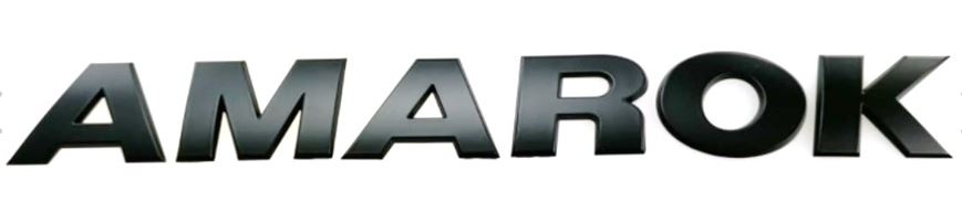 Emblem Vw Amarok Sport VW Monte Carlo Black Matt Genuine - sett forfra