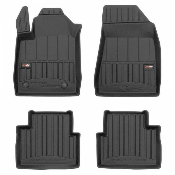 Frogum 3D Premium gulvmatter til Alfa Romeo Giulietta 2010-2020 – svart TPE med høy sidekant, sett med 4