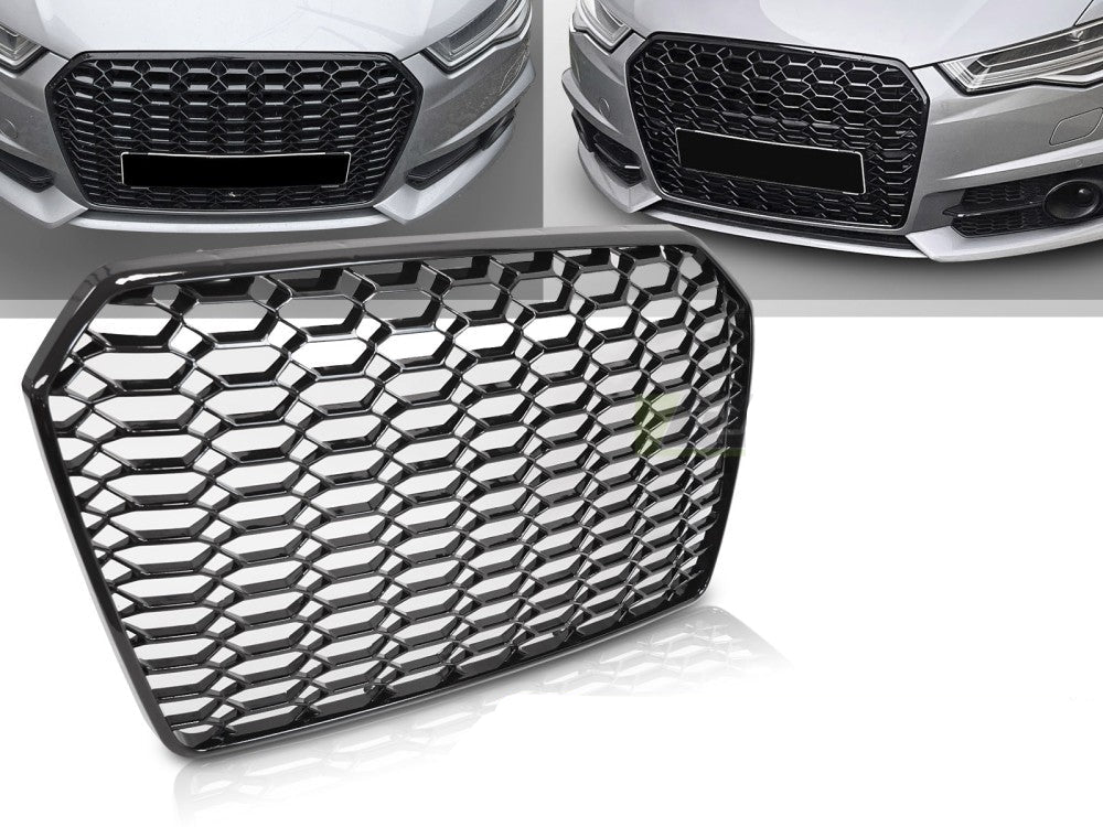 Audi A6 C7 sportgrill blank svart
