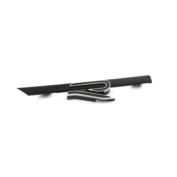 Emblem Vw Golf 8 (5H) R-Line > Glossy Chrome / Black Glossy - sett bakfra