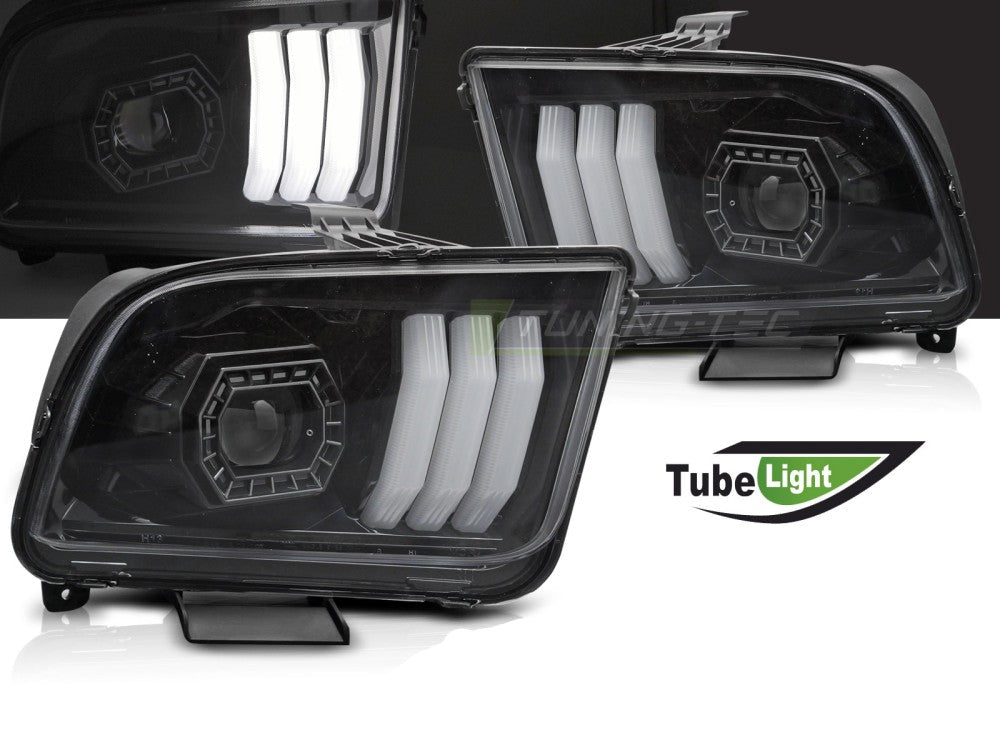 Ford Mustang 04–09 Tube Light svart