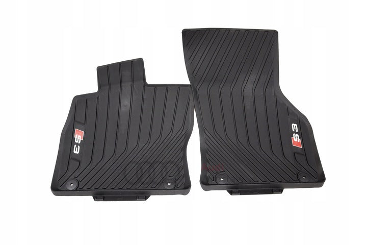 VAG OEM gulvmatter til Audi A3 / S3 8V – titanium black med S3-logo