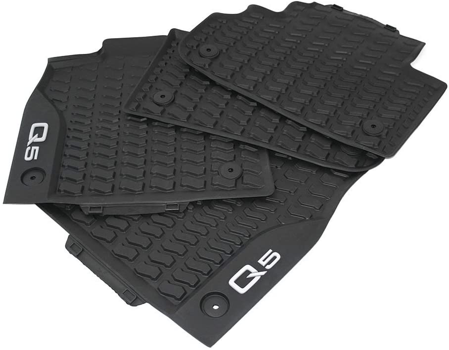 VAG OEM gulvmatter til Audi Q5 FY – titanium grey med Q5-logo