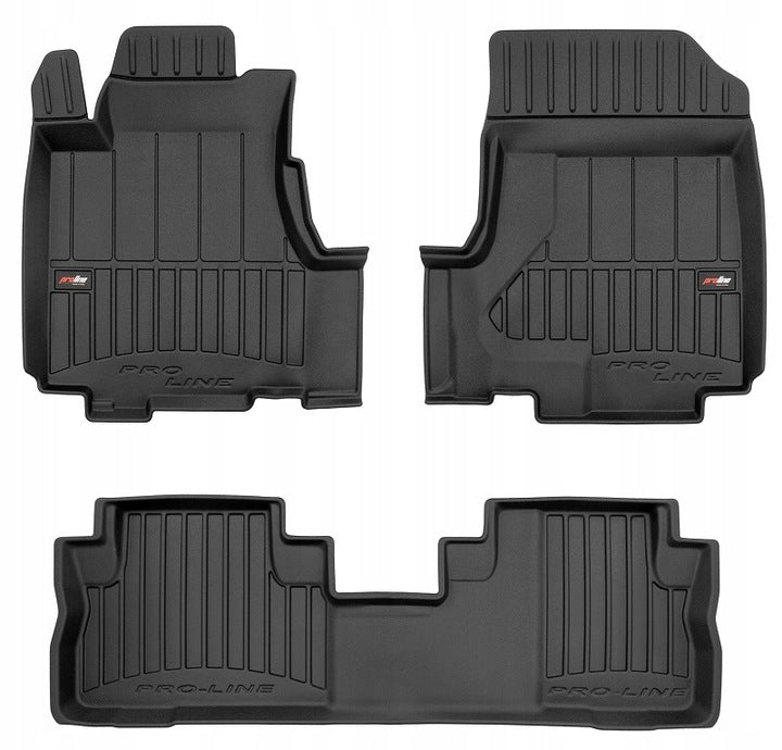 Frogum 3D Premium gulvmatter i TPE til Honda CR-V III 2006-2012 – svart med høy sidekant