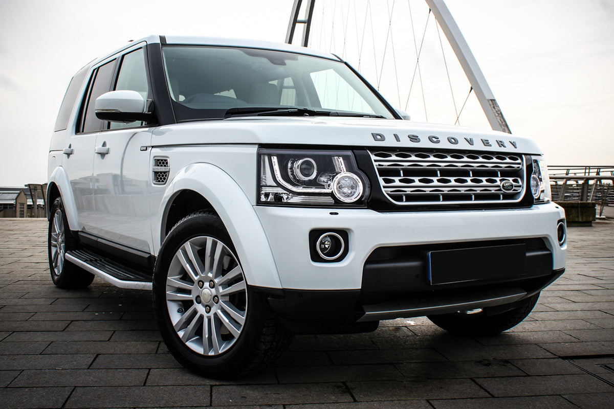 Stigtrinn fra Ventshield til Land Rover Discovery 3/4 i aluminium og ABS med enkel montering