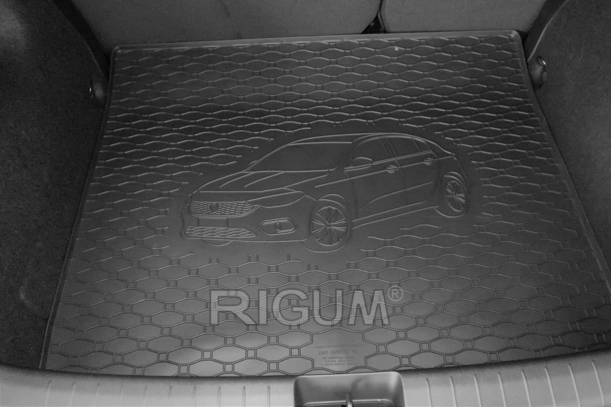 Rigum bagasjeromsmatte til Fiat Tipo Hatchback – høy sidekant 10 mm