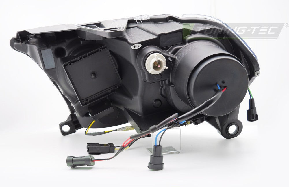 Dodge Durango 10–13 Black Tube LED frontlykter