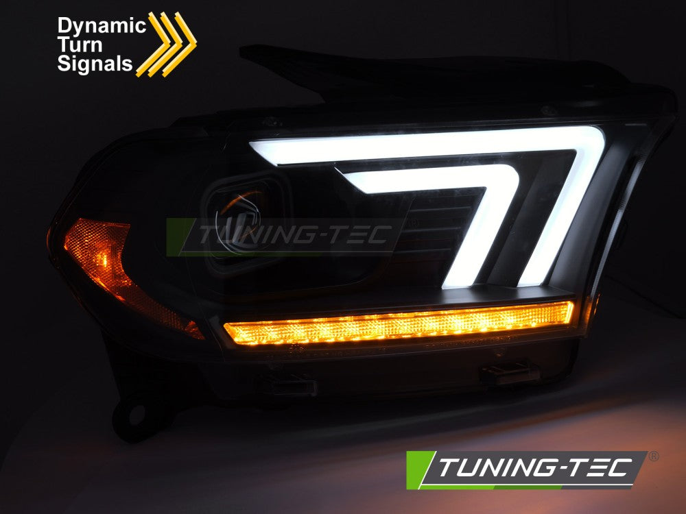 Dodge Durango 10–13 Black Tube xenon frontlykter