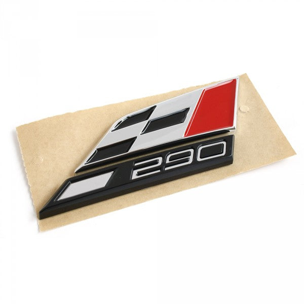 Emblem Seat 290 Seat Leon (5F) > Black Chrome plated (glossy) - sett forfra