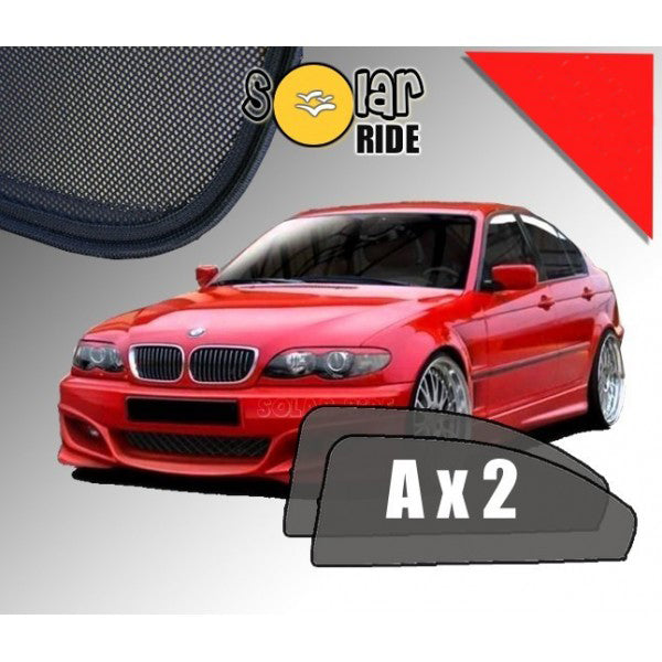 Sr solskjerm i akryl til Bmw 3 (E46) Sedan med røykfarget finish og enkel montering